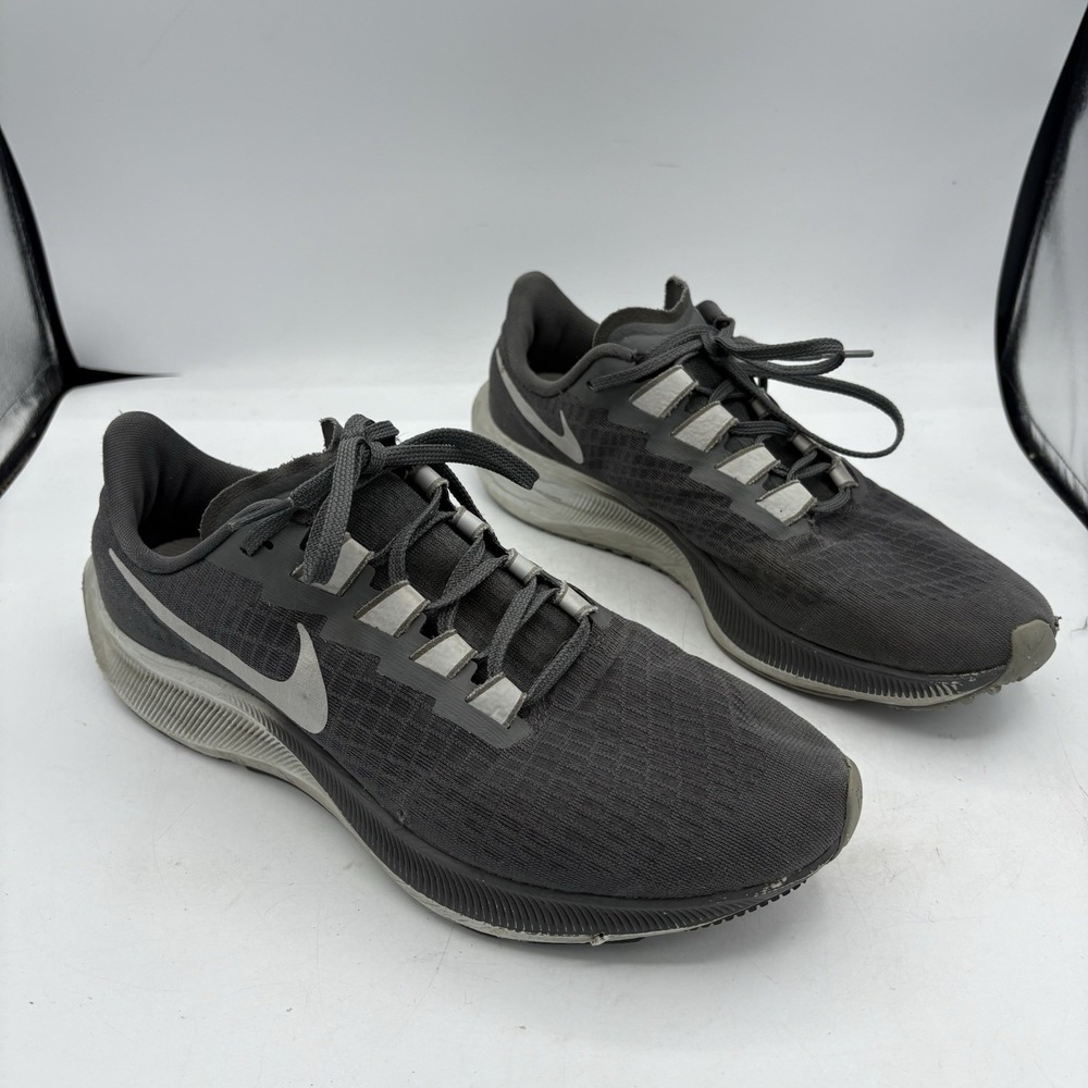 Nike Shoes Men Size 9.5‎ Air Zoom Pegasus 37 BQ9646-009 Gray Run Sneakers